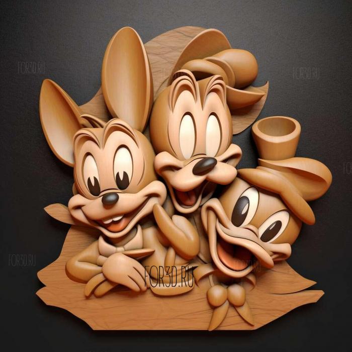 Animaniacs series 3 stl model for CNC