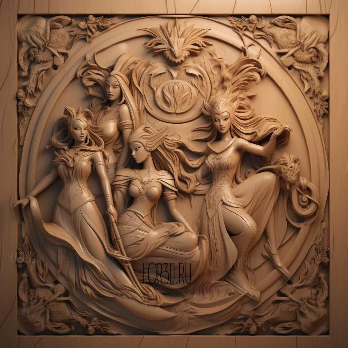 She Ra and the Princesses of Power TV series 2 stl model for CNC