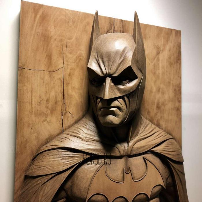 Batman the movie Batman actor Michael Keaton 1 stl model for CNC