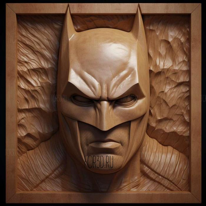 Batman the movie Batman actor Michael Keaton 2 3d stl модель для ЧПУ