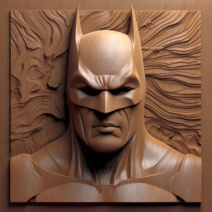 Batman the movie Batman actor Michael Keaton 3 stl model for CNC