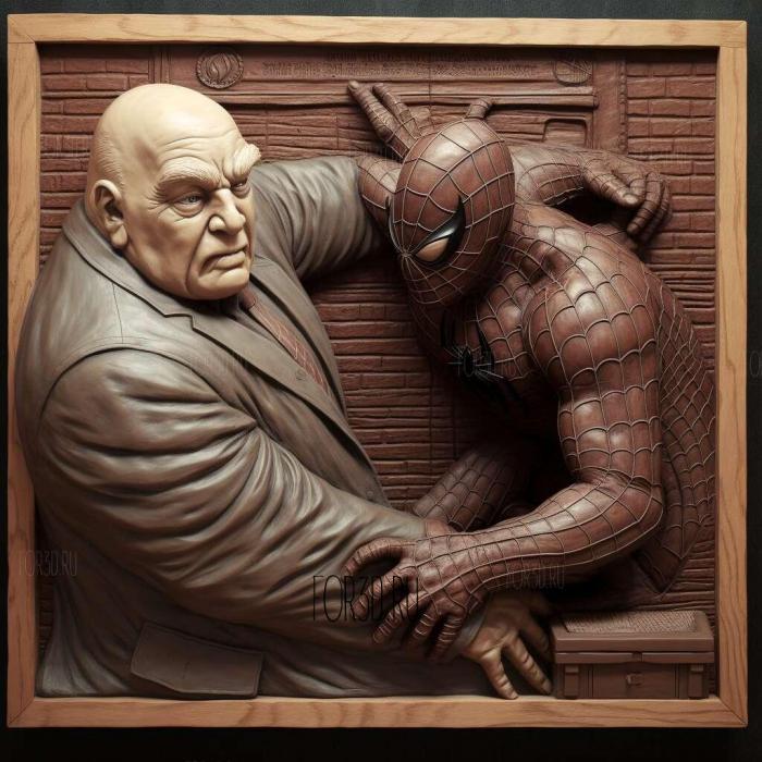 The Amazing Spider Man vs The Kingpin 2 stl model for CNC