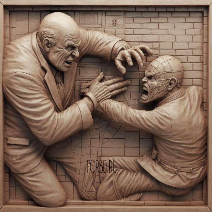The Amazing Spider Man vs The Kingpin 4 stl model for CNC