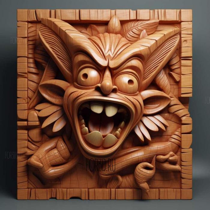 Crash Bandicoot from Crash Bandicoot 4 stl model for CNC