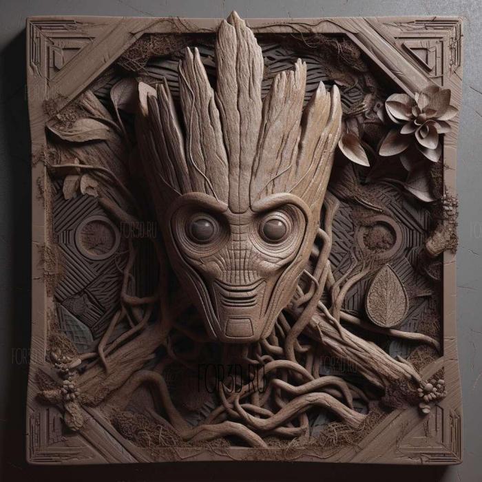 Guardians of the Galaxy series 1 stl model for CNC