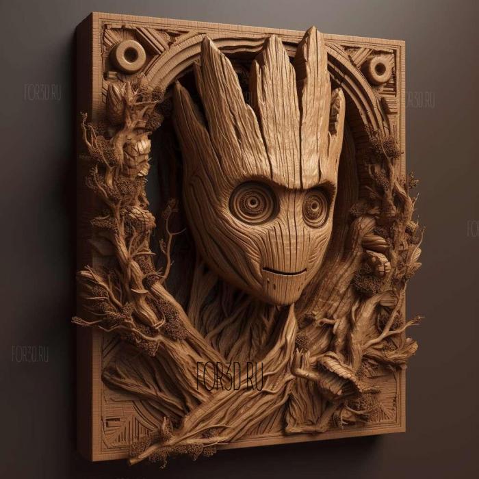 Guardians of the Galaxy series 2 stl model for CNC
