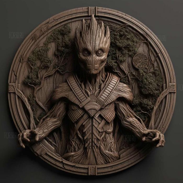 Guardians of the Galaxy series 3 stl model for CNC