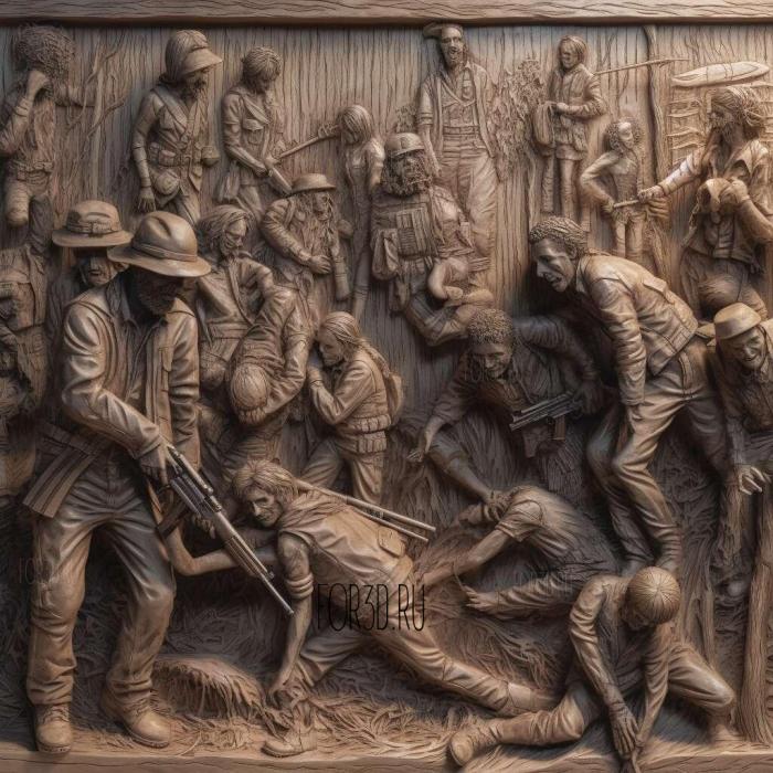The Walking Dead Our World 1 stl model for CNC