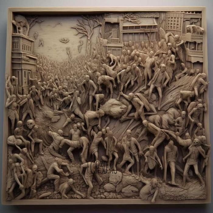 The Walking Dead Our World 4 stl model for CNC