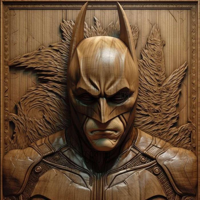 stl The Dark Knight movie 3 stl model for CNC