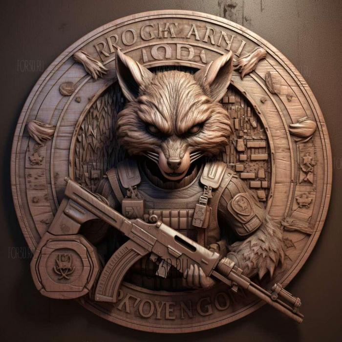 Resident Evil Operation Raccoon City 1 stl model for CNC