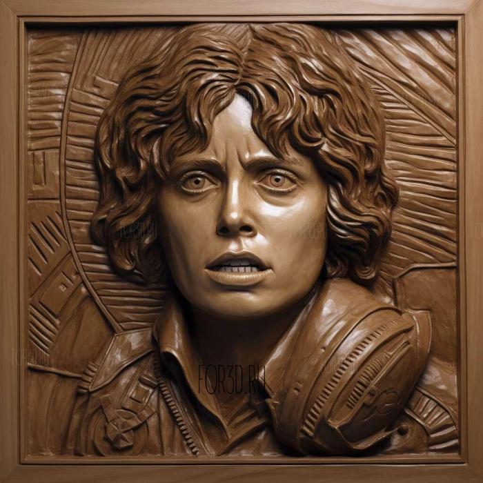 Ellen Ripley StrangersSigourney Weaver 1 stl model for CNC