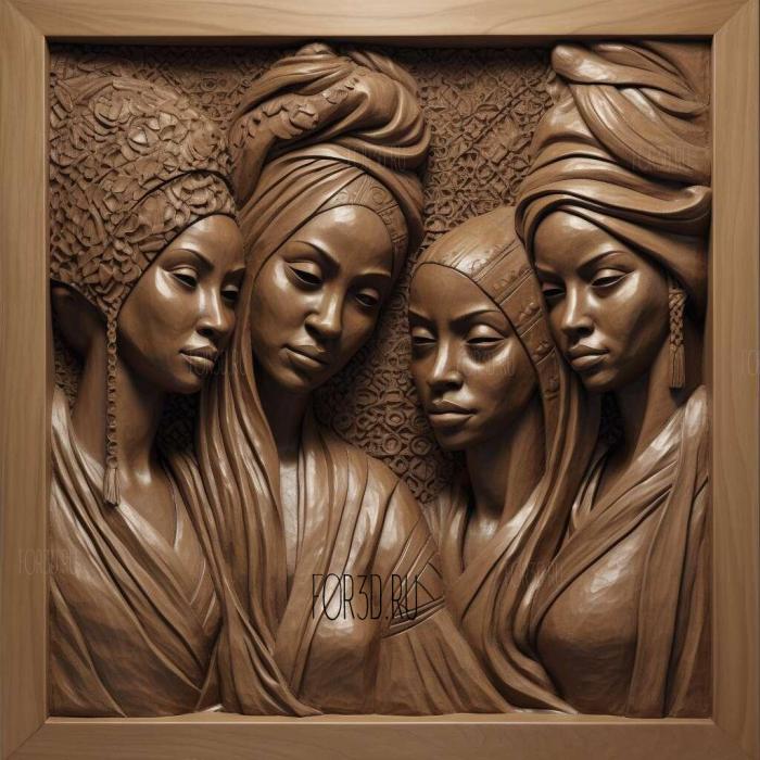 stl The Supremes 4 stl model for CNC