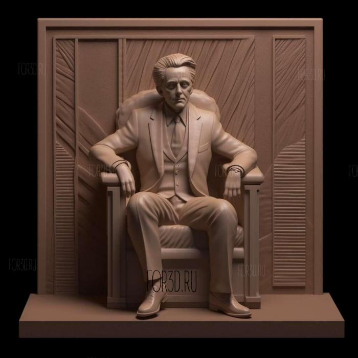 Gordon Gekko the movie Wall Street 3 3d stl модель для ЧПУ