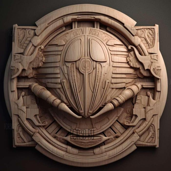 Battlestar Galactica series 2 stl model for CNC