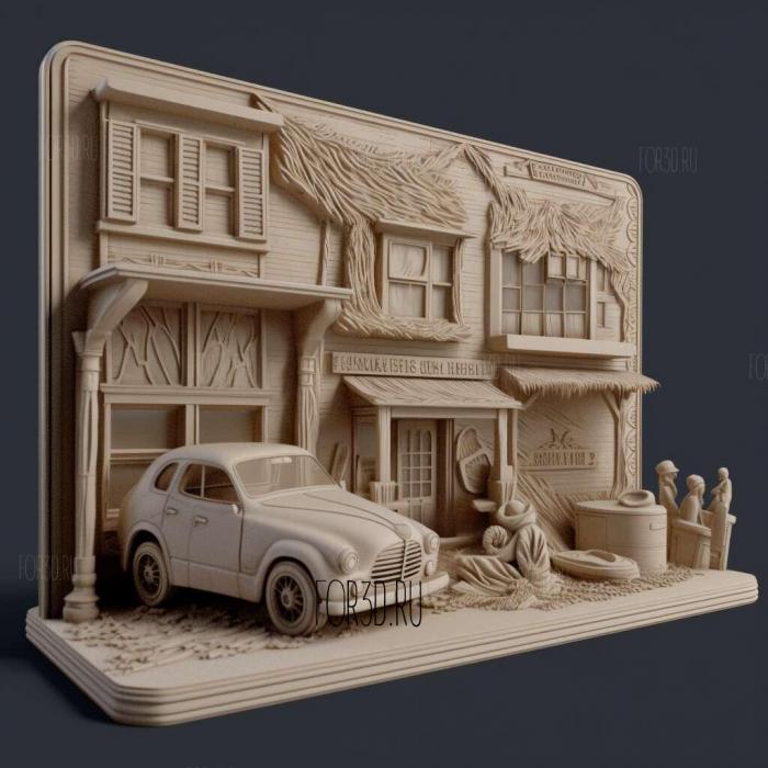 Bates Motel series 1 stl model for CNC