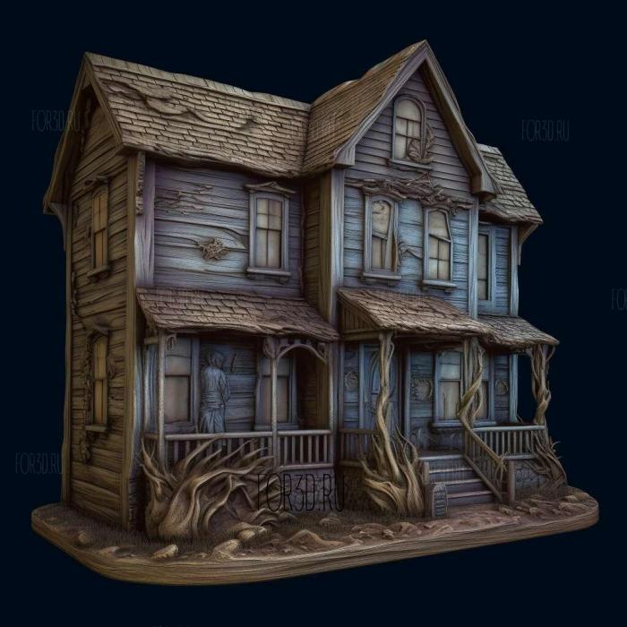 Bates Motel series 3 stl model for CNC