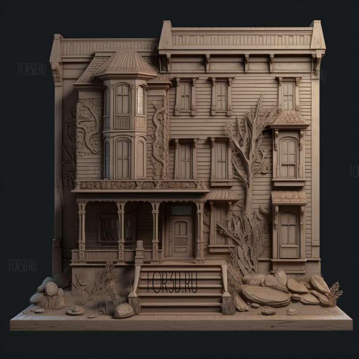 Bates Motel series 4 stl model for CNC