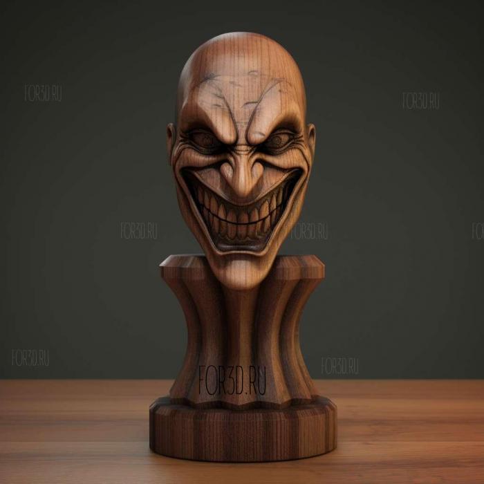 Batman The Dark Knight Joker Bobblehead 1 stl model for CNC