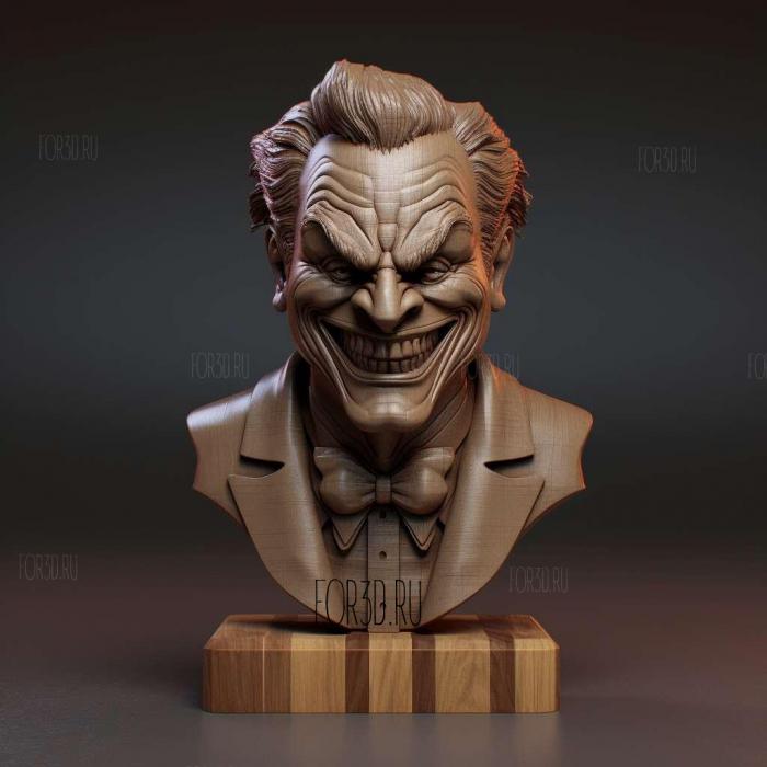 Batman The Dark Knight Joker Bobblehead 2 stl model for CNC