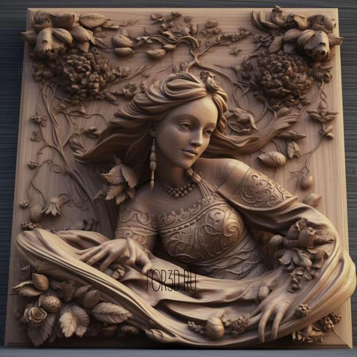 Daytime beauty movie 2 stl model for CNC