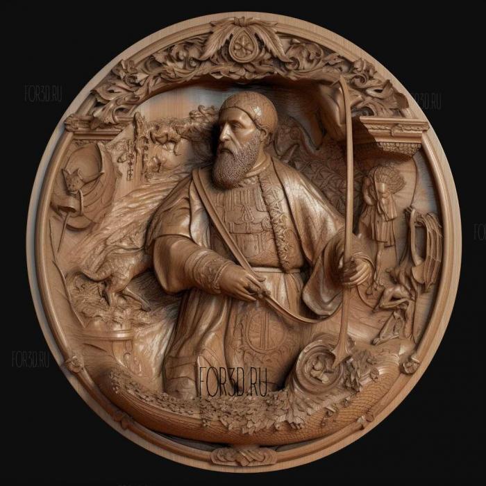 Dmytro Baida Vyshnevetsky Hetman miniature 1 3d stl модель для ЧПУ