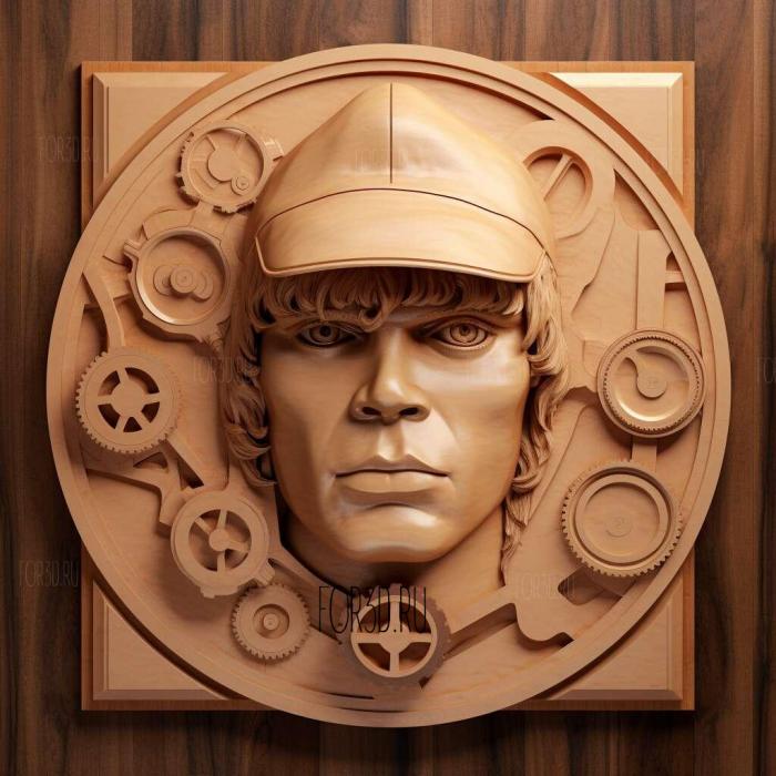 Alex DaLarge A Clockwork Orange Malcolm McDowell 1 stl model for CNC