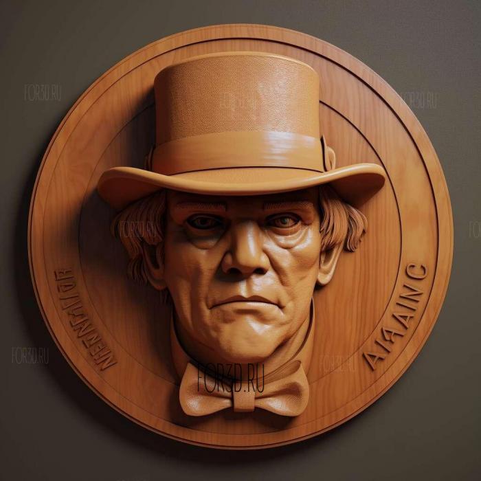 Alex DaLarge A Clockwork Orange Malcolm McDowell 2 stl model for CNC