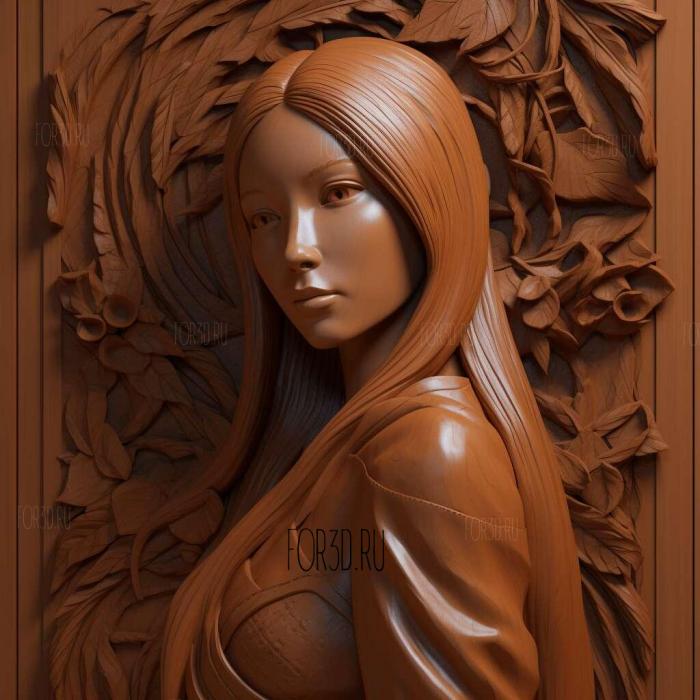 Orihime Inouefrom ANIME 1 stl model for CNC