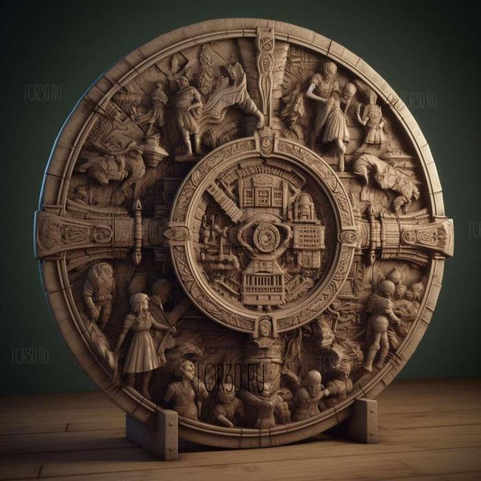 Resident Evil series 4 stl model for CNC