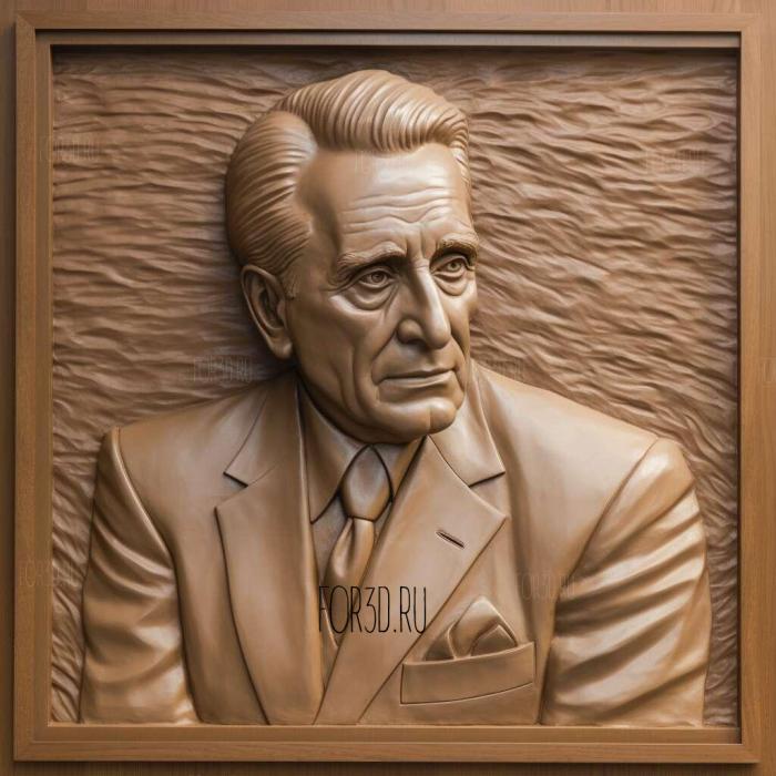 Gordon Gekko the movie Wall Street 2 stl model for CNC