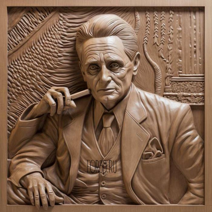 Gordon Gekko the movie Wall Street 3 stl model for CNC