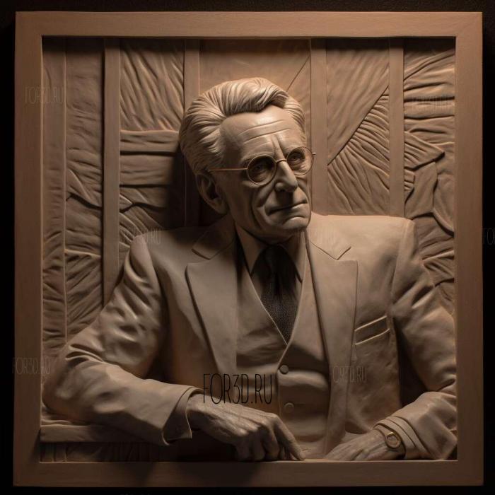 Gordon Gekko the movie Wall Street 4 stl model for CNC