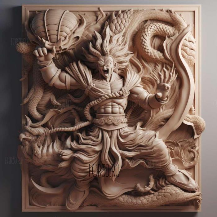 st Dragon Pearl Z Battle of the Gods anime 1 stl model for CNC