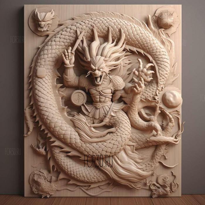st Dragon Pearl Z Battle of the Gods anime 2 stl model for CNC