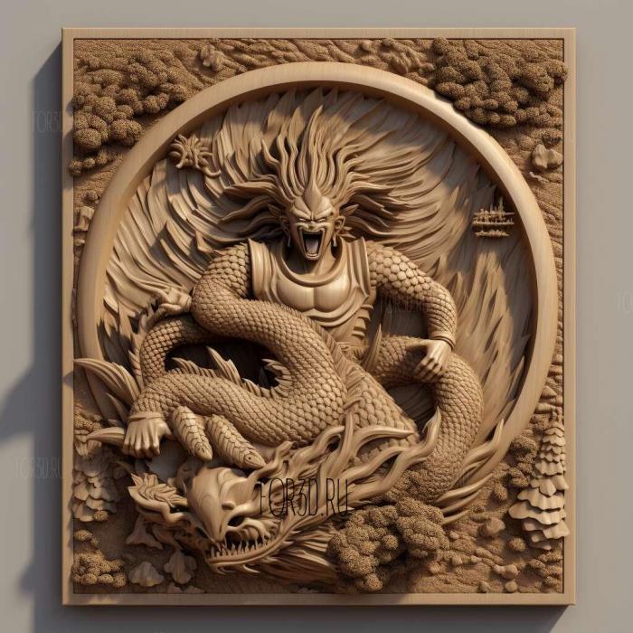 st Dragon Pearl Z Battle of the Gods anime 3 stl model for CNC