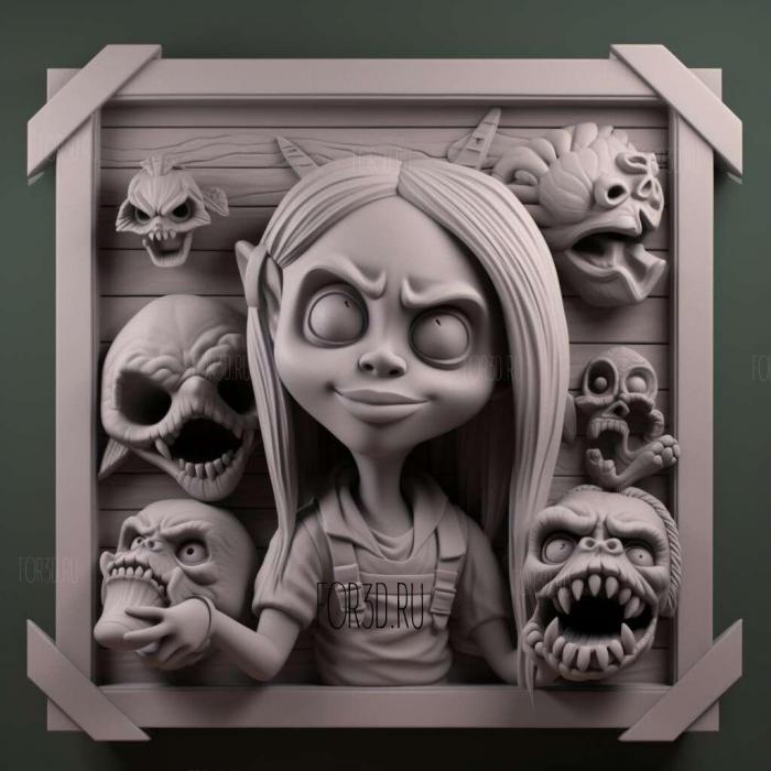 Monster High New Ghoul in School 1 3d stl модель для ЧПУ