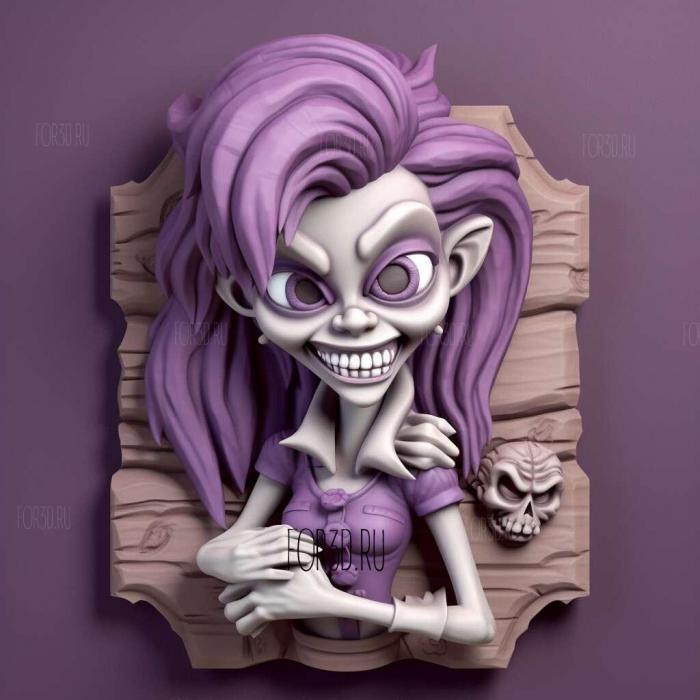 Monster High New Ghoul in School 2 stl model for CNC