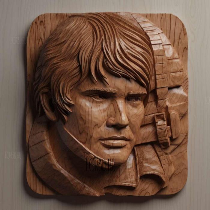 stl Star Wars Han Solo One Piece Young Head 1