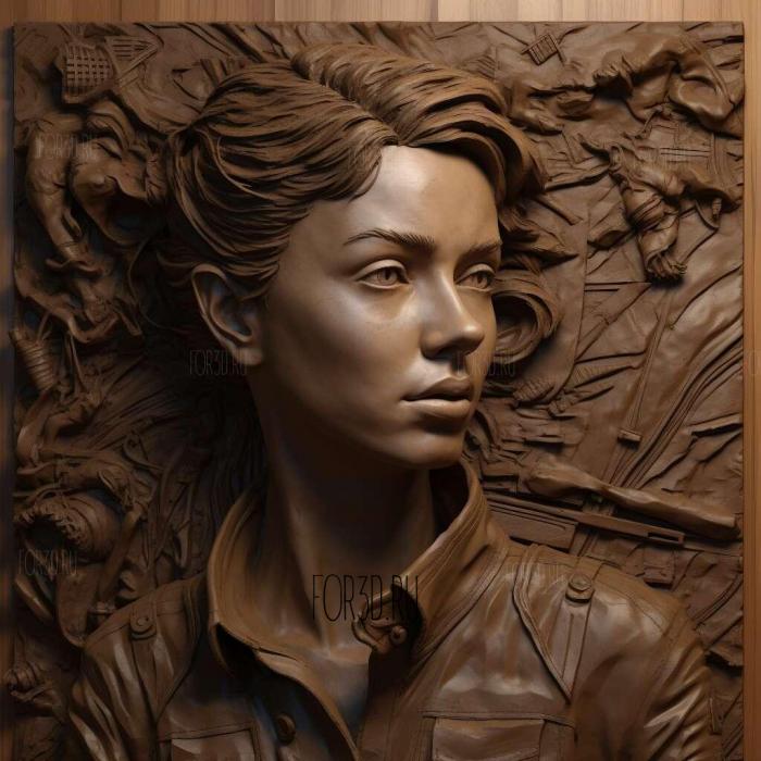 Ellen Ripley ure 2 stl model for CNC