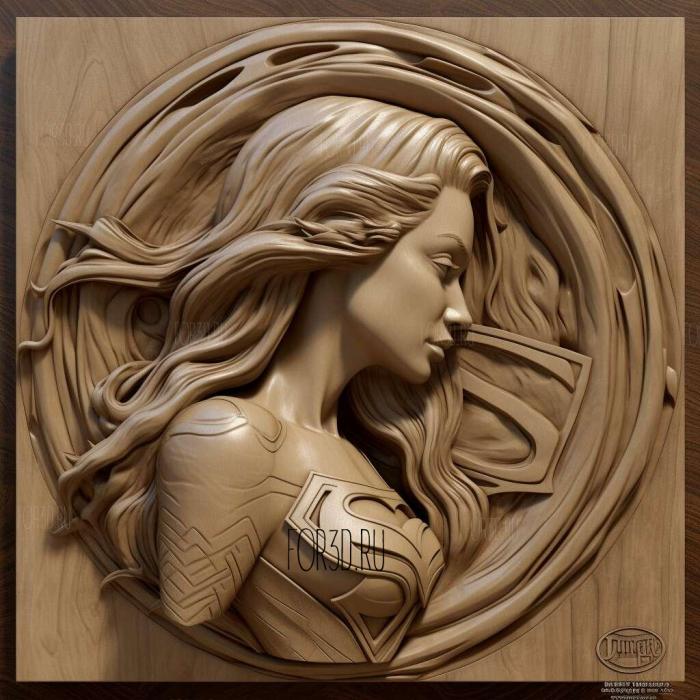 Supergirl DC Universe 1 stl model for CNC