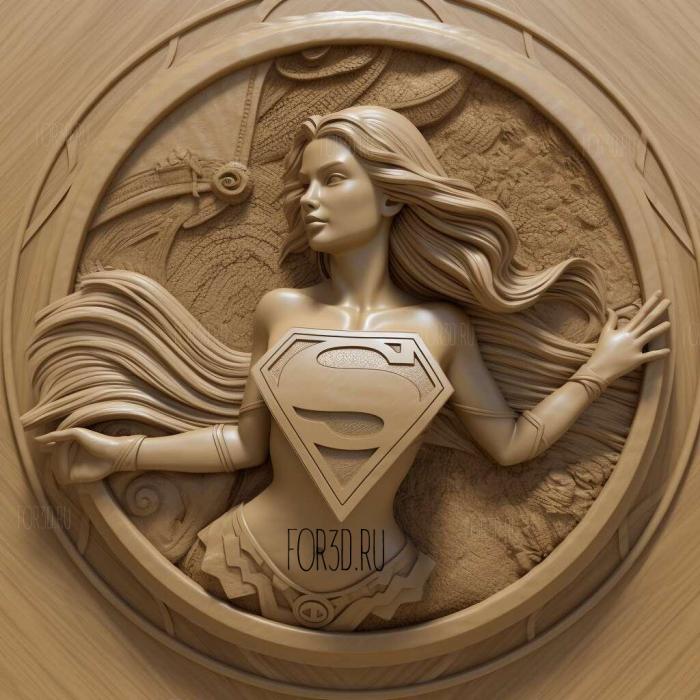 Supergirl DC Universe 2 stl model for CNC
