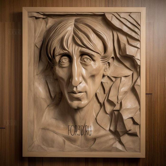 Orlando Virginia Woolf 1928 4 stl model for CNC