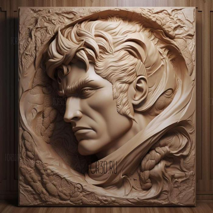 JoJos Bizarre Adventure movie 1 stl model for CNC