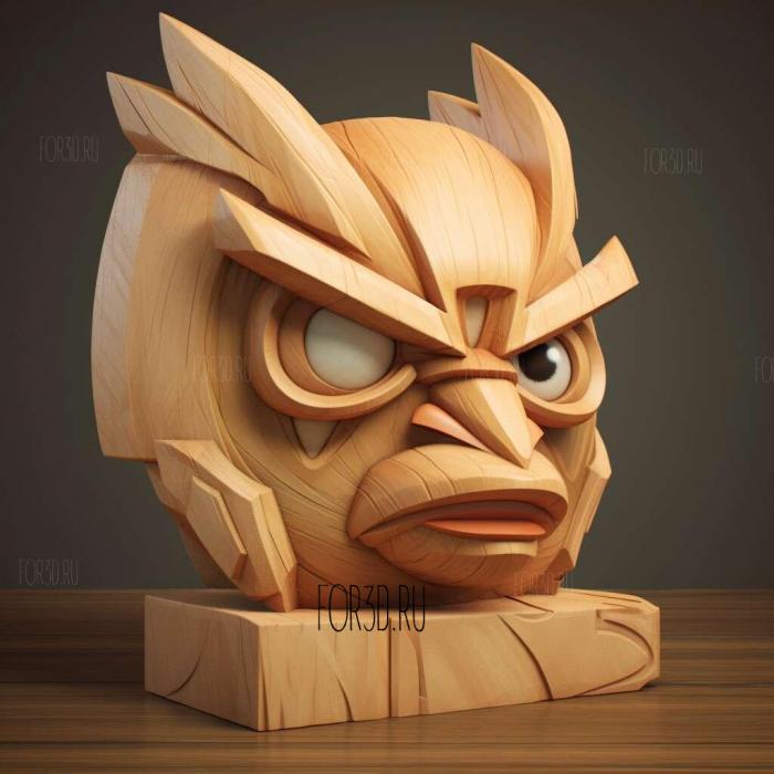 Angry Birds Transformers 2 stl model for CNC