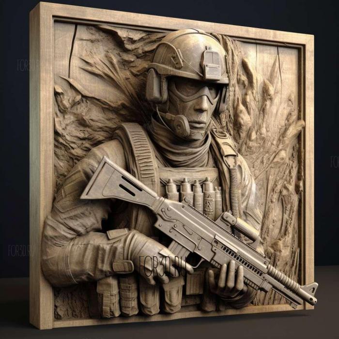 Call of Duty Modern Warfare 3 Defiance 3 stl model for CNC