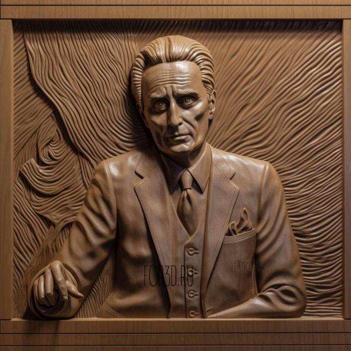 st Gordon Gekko the movie Wall Street 1 stl model for CNC