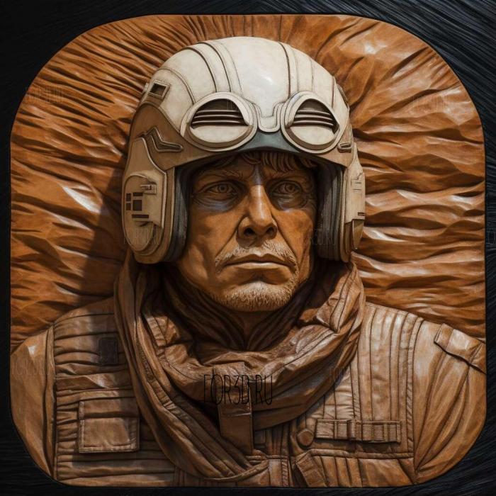 Luke Skywalker X Wing Pilot 1 3d stl модель для ЧПУ