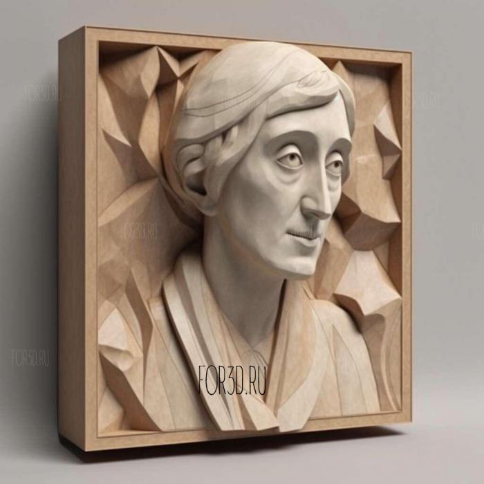 Mrs Dalloway Virginia Woolf 1925 2 stl model for CNC