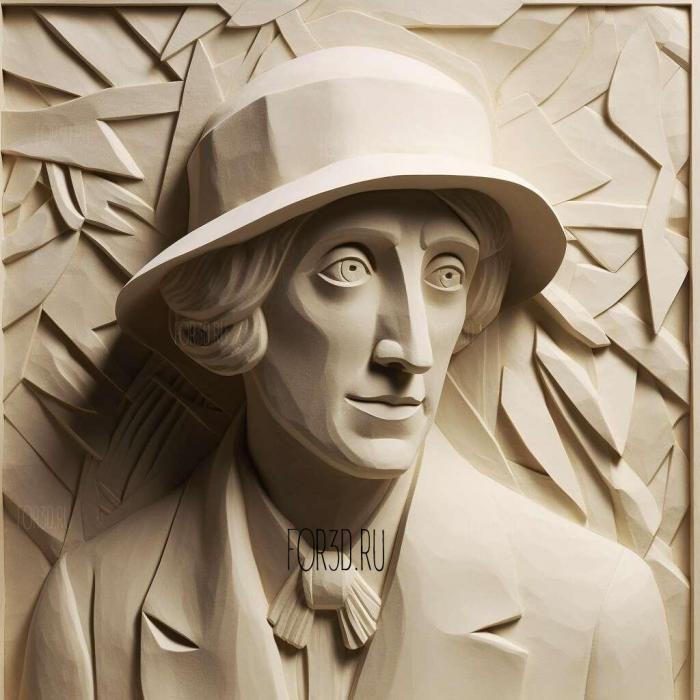 Mrs Dalloway Virginia Woolf 1925 3 stl model for CNC